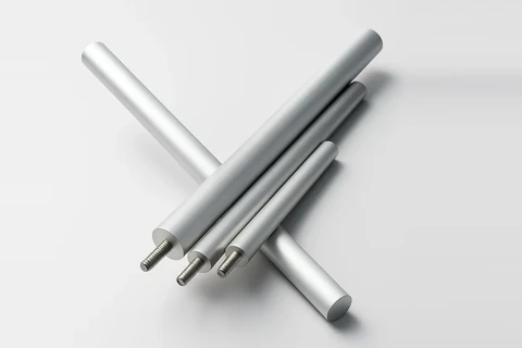 挤压成型镁棒与钢芯结构